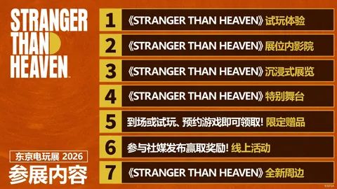 《STRANGER THAN HEAVEN》确定参展东京电玩展2026