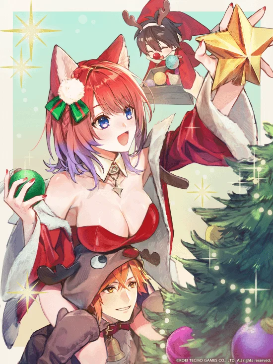 光荣特库摩献上圣诞贺图，祝玩家佳节愉快