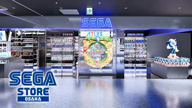 SEGA STORE OSAKA于2026年10月2日开业 关西首家旗舰店公开限定商品与开业赠品